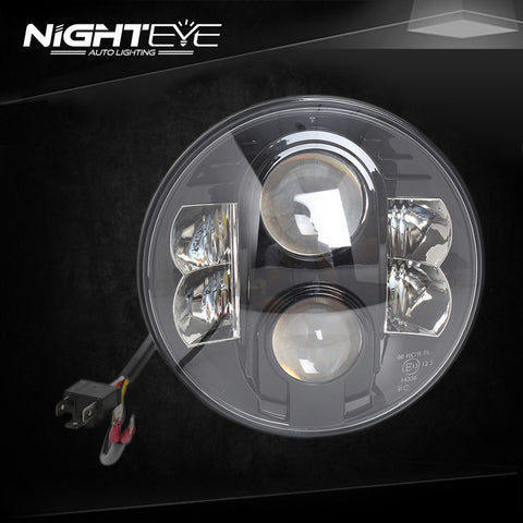 Woschmann NIGHTEYE LED Headlight H4 BridgeLux COB 72W (36W x 2) 9000lm  (4500lm per Bulb) 6500K (H4)